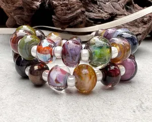 27 Multicolor Orphans Lampwork Beads Set SRA