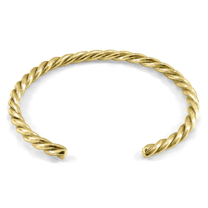 ANCHOR & CREW Gammell Full Rope Wayfarer 9ct Yellow Gold Bangle