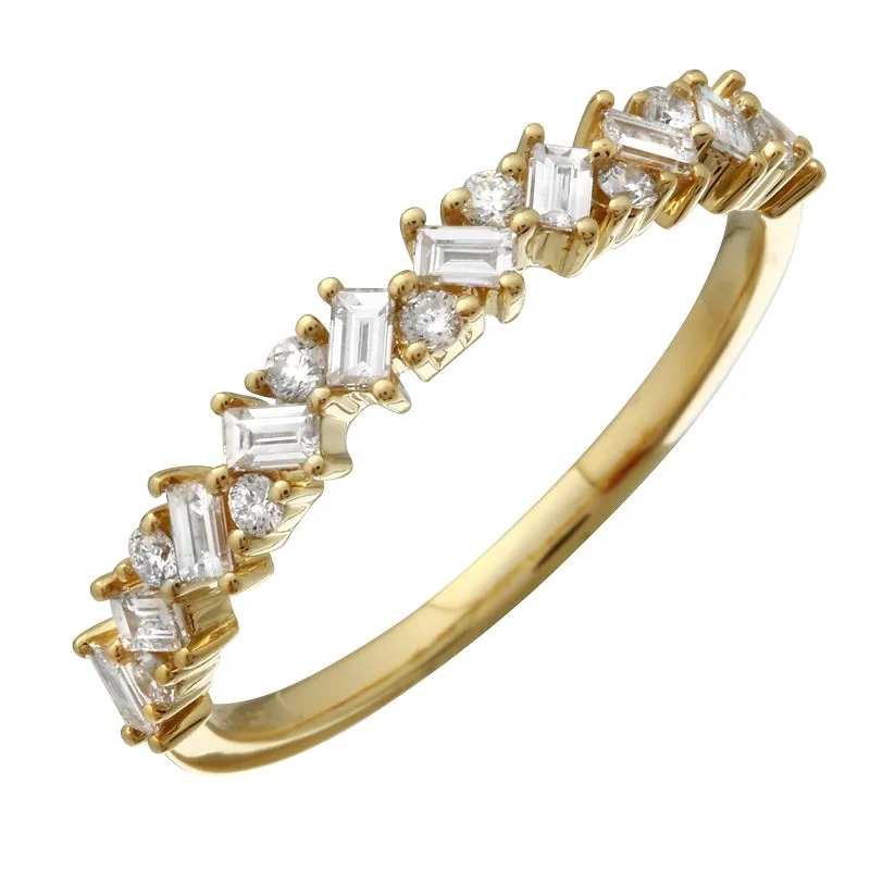 Baguette Cluster Ring