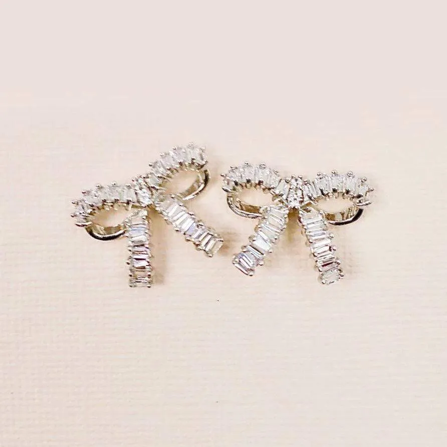 Bow Diamond Earrings