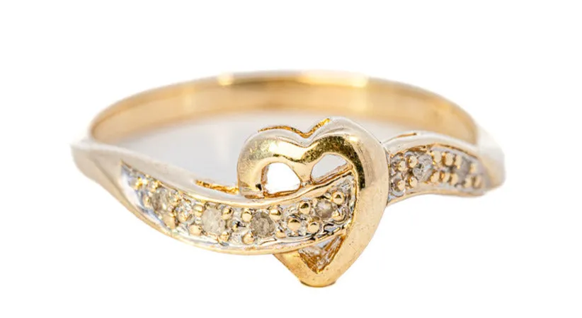 Celebrate Love with a Heart-Shaped Diamond Ring