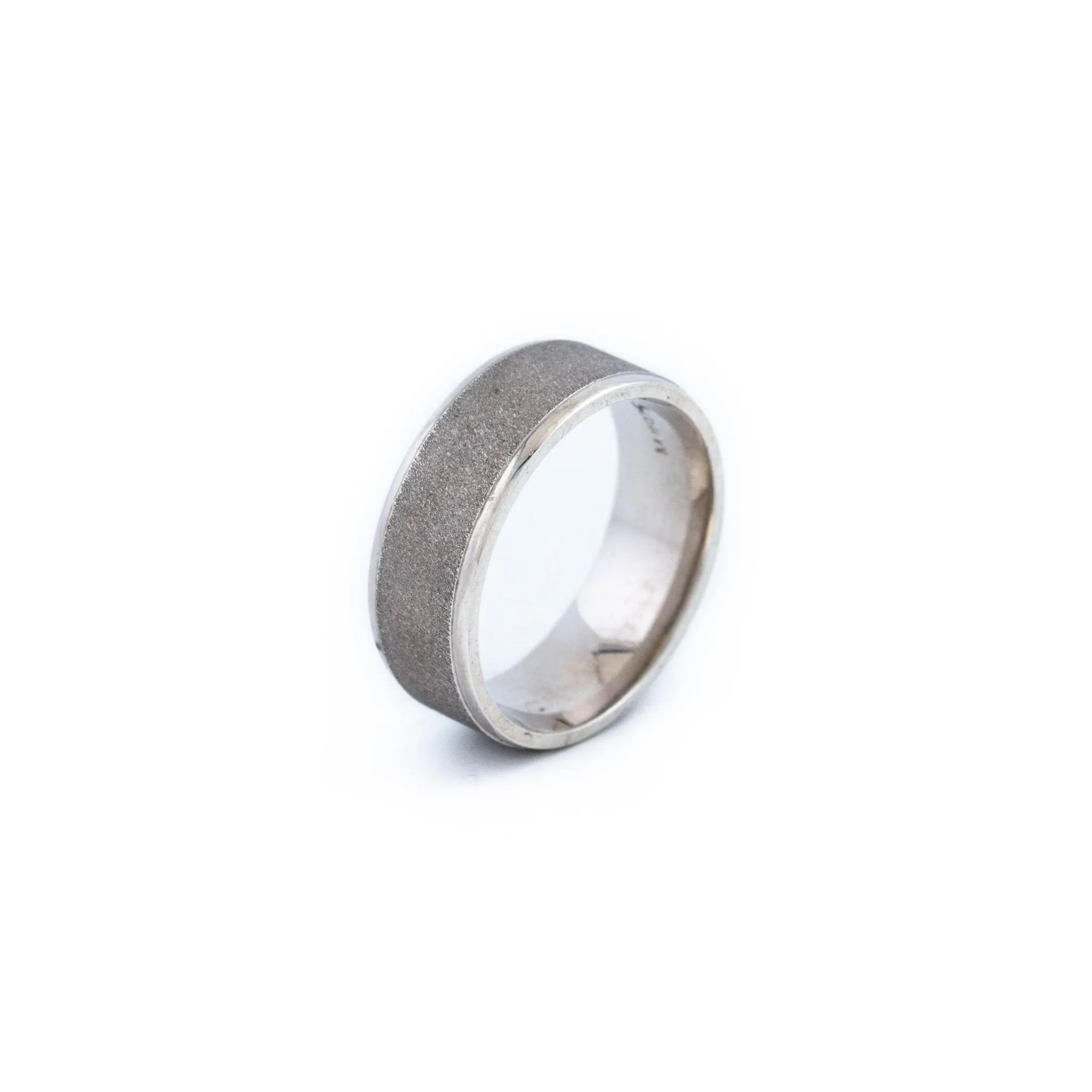 Edged Sterling Silver Band