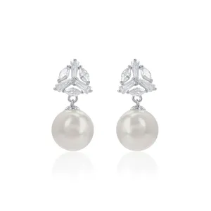 Graceful Pearl Drop Earrings