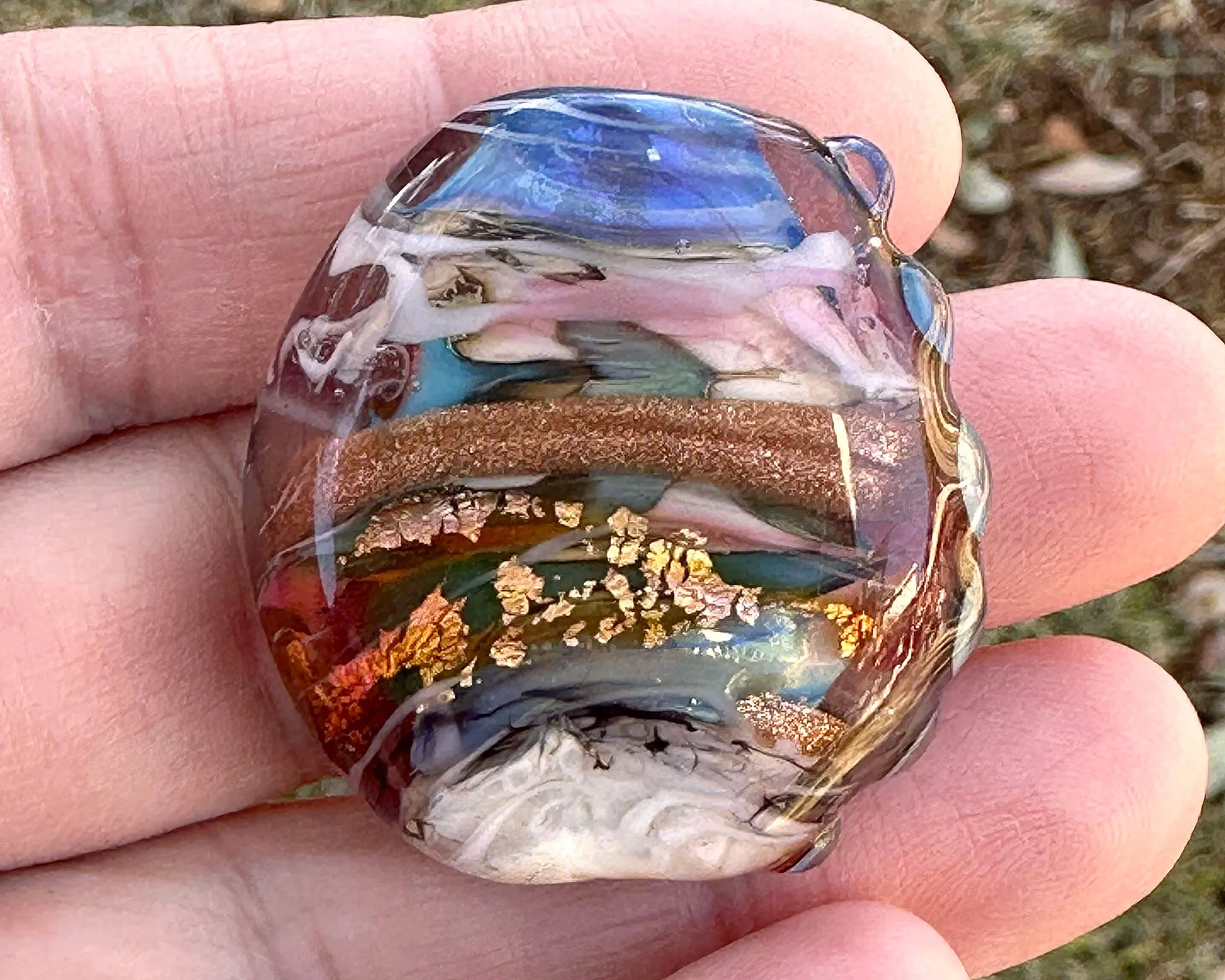 Jewels Organic Lampwork Focal Bead SRA