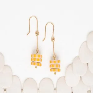 Marigold Drop Gold Earrings by Twenty Two West