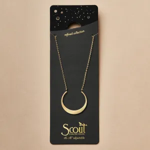 Refined Necklace Collection - Crescent / Gold