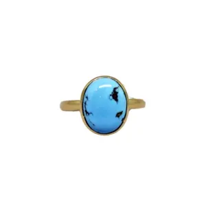 Round Golden Hills Domed Gold Ring