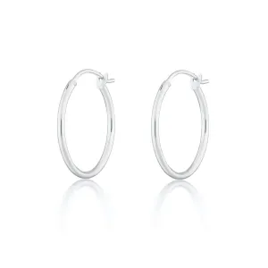 Silver Classic Hoop Earrings