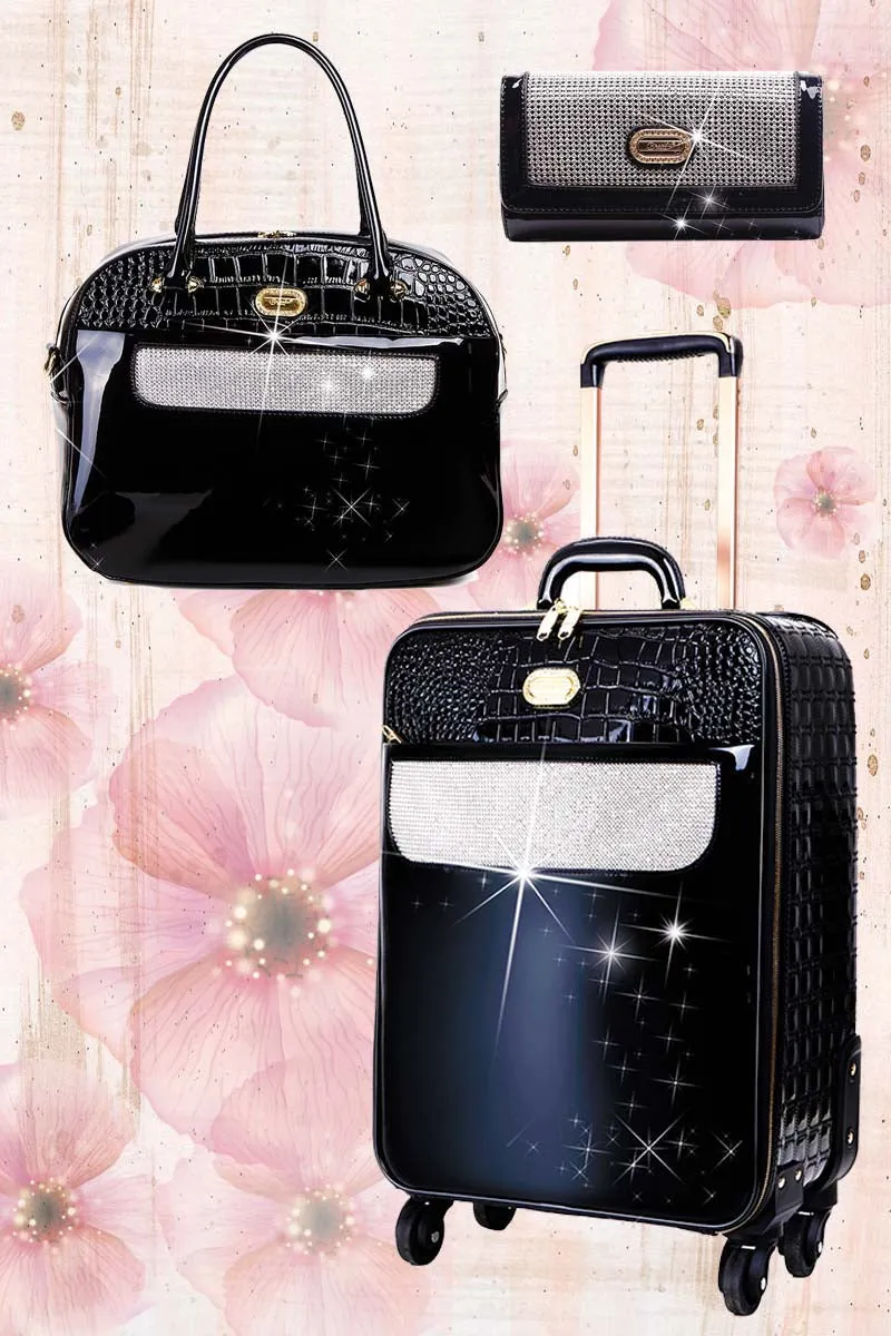 Sleek and Steady Signature 3 Pcs. Vegan Luggage Set