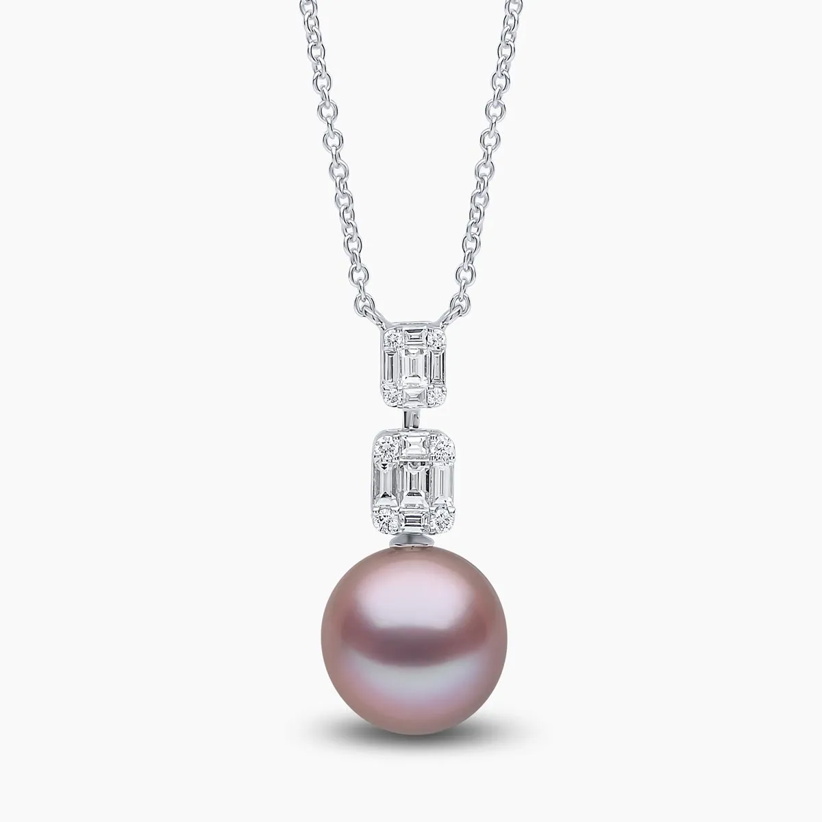 Starlight 18K Gold Pearl and Diamond Drop Lunar Pendant