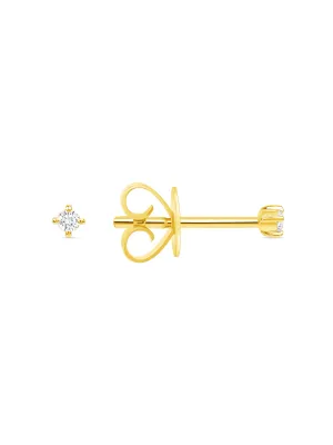 Teeny Diamond Stud Earring 14K