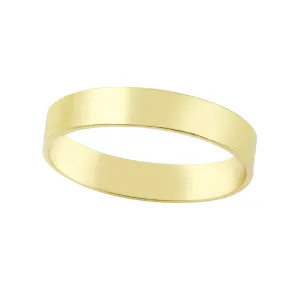 Wide Flat Gold-Filled Stacking Band